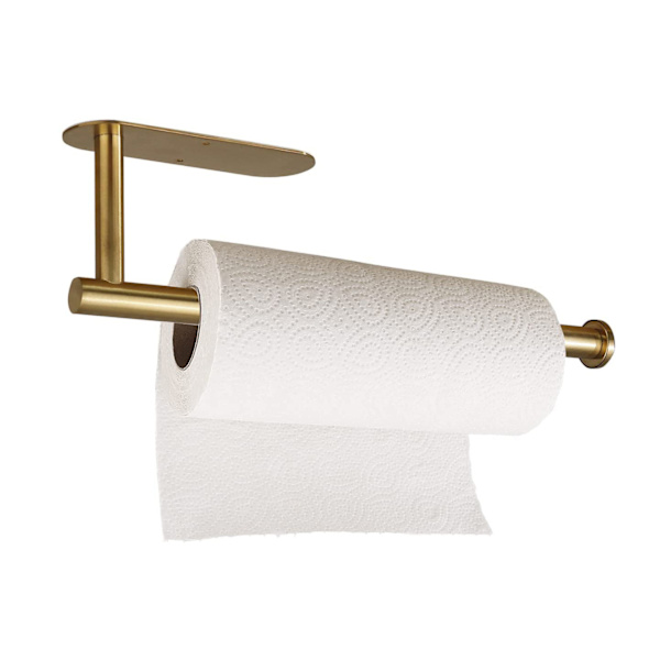 Køkkenrulleholder, under-skab papirholder, rustfrit stål