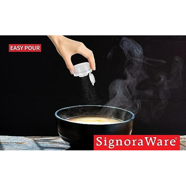 40 ml, sett med 2, BPA-frie gjennomsiktige plast salt- og pepperbøsser, reisesett, for salt, pepper, krydder, ideelt for camping, fotturer, utendørs matlaging, B