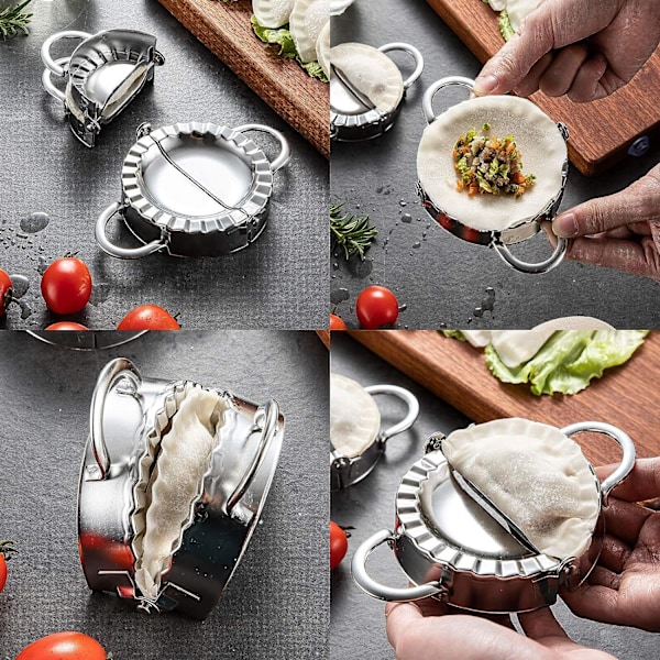 Oransje 2-i-1 Tortilla Press Maker, Manuell Form Maker for Dumplin