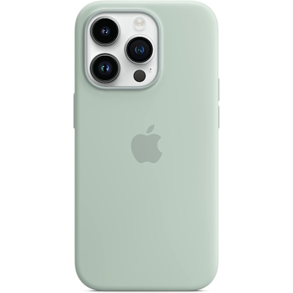 iPhone 14 Pro silikondeksel med MagSafe - Cactus Blue