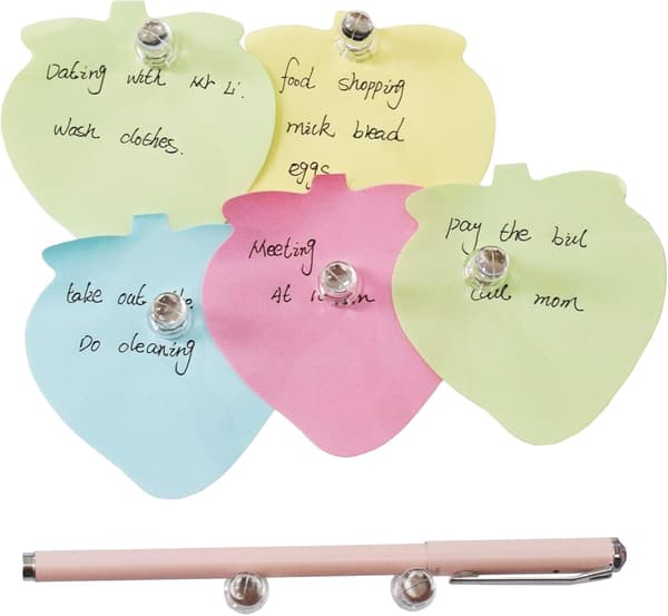 Vita tryckknappmagneter, 28-pack starka magnetiska tryckknappar, perfekta magneter för whiteboards, kylskåp, kartor och kalendrar.