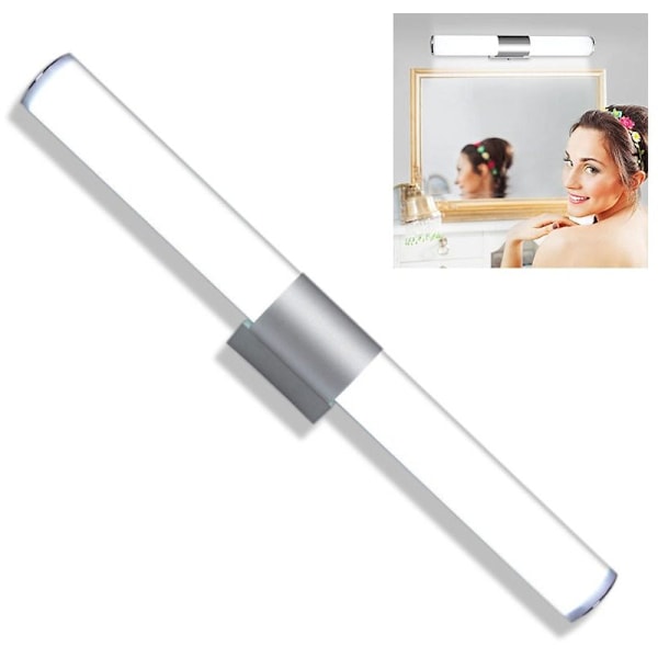 Badeværelsesspejl Lys - 16W LED Væglampe 40CM, Hvidt Lys, Badeværelse Makeup Lampe Vandtæt Vægbelysning