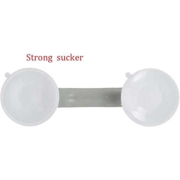2 st säkerhetshandtag/handtag/dusch sugkopp för badrum + WC (grå)