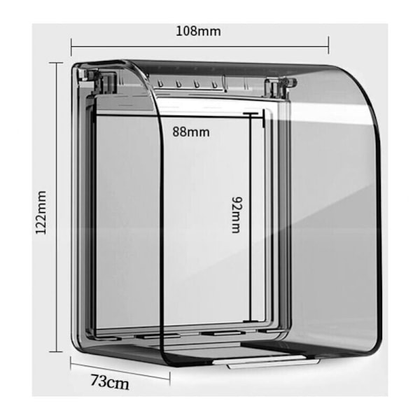 Exit Cover Barnesikring 86 Universal Modell Vanntett Innstilling 12.2 × 10.8 × 7.3 Cm Vanntette utendørs stikkontakter for bryter