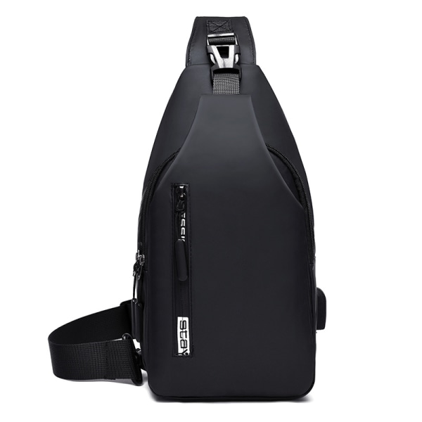 Sling Bag Bryst Skuldertasker Til Mænd Crossbody Tasker Til Drenge Rejser Udendørs Anti Tyveri Rygsæk（sort）
