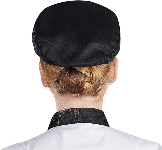 Chef Flat Beret Konditor Baker Kjøkken Sommer Mesh Matlaging Arbeidsuniformer Kokkehatt for Voksne