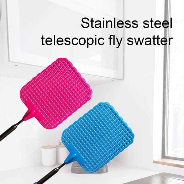 Flugdödare, Flugdödare, Flugdödare, Flugdödare, 4 st Teleskopisk Flugdödare Solid Flugdödare Plast Flugdödare Kökshjälp