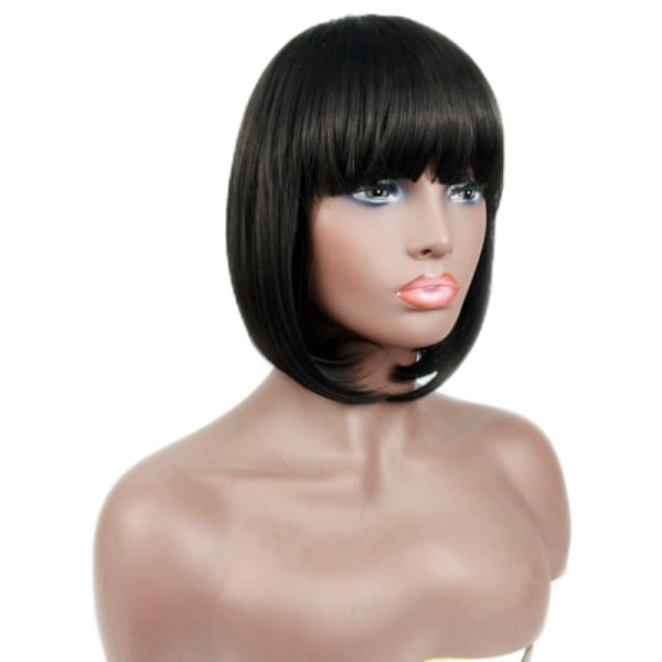 Black Bob Wig for Women, Natural Fashionable Synthetic Wig, Cute Wig for Everyday Party Halloween