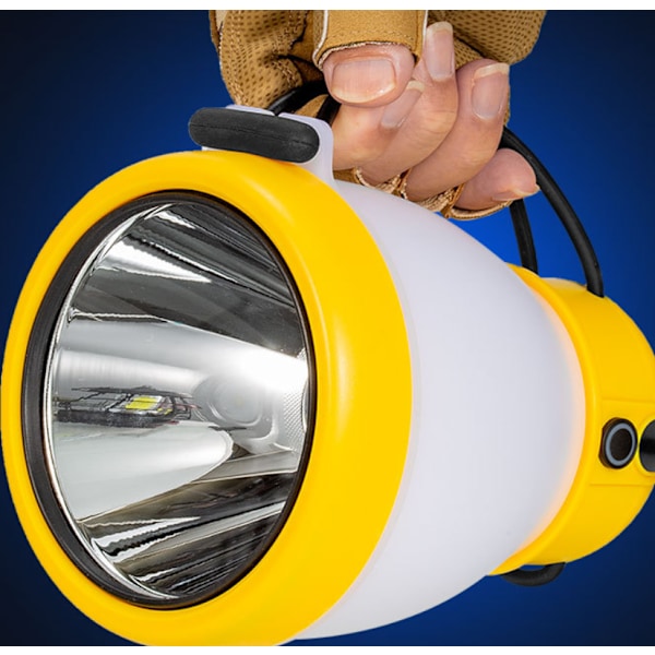 Utomhus bärbar campinglampa ficklampa LED litiumbatteri multifunktions powerbank stödjer snabbladdning bärbar lampa