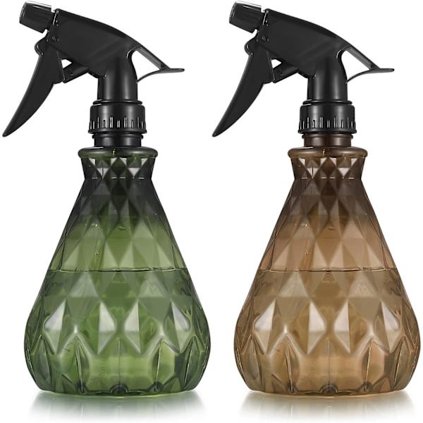 2 stk. 500 ml sprayflaske med justerbar dyse