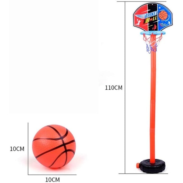 Justerbart basketballstativ og kurvsett for barn