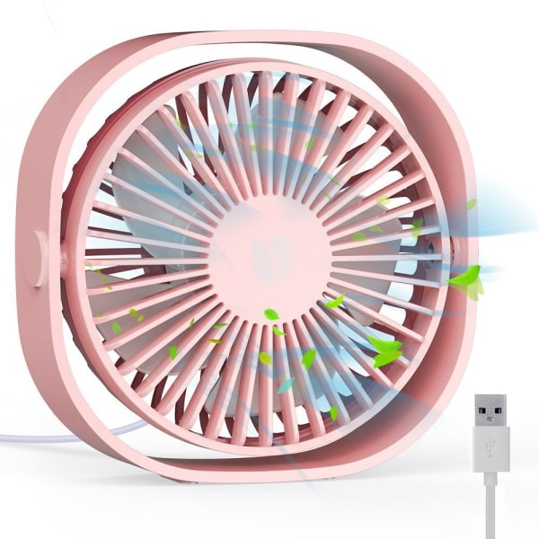 Pink Color USB Fan, Mini Fan, Quiet Fan, Portable Silent USB Fan