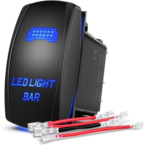 Blå LED Lysbjælke Tom Top 5-benet Laserlys LED 20A/12V 10A/24v Rygning Ryger Smoler til Båd Lastbiler
