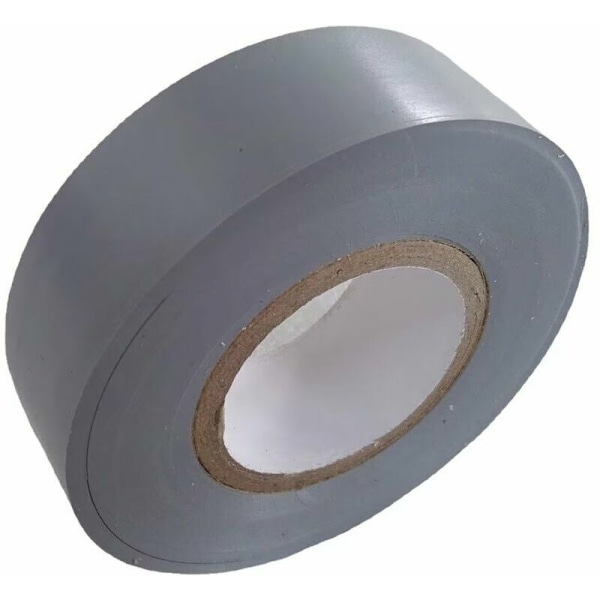 Elektrisk isoleringstejp Rullar PVC Värmeisolering för bilreparation, cykel, DIY, elektrikerhölje, hög kvalitet 30m x 18mm silvergrå