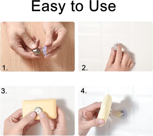 Magnetisk sæbedispenser, sæbedispenser til badeværelse, magnetisk sæbedispenser, rustfrit stål vægmonteret magnetisk sæbedispenser, til daglig brug i badeværelset