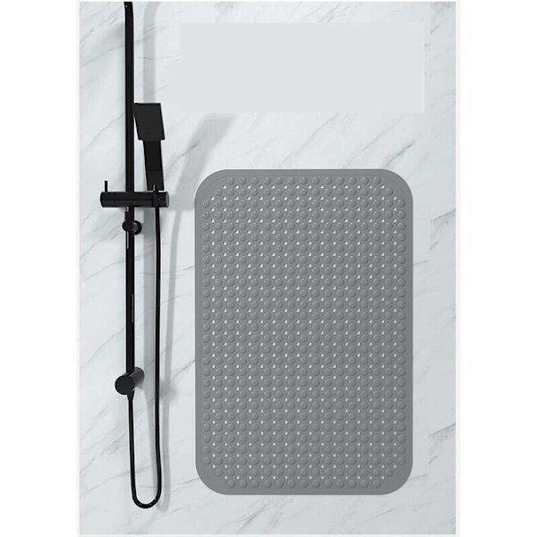 Rektangulære brusebundsmåtter, stort badeværelse, skridsikker, fodmassage, badekar, 78x48cm