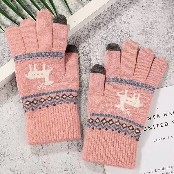 1 par vinterhandsker, unisex vindtætte varme handsker