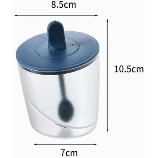 3-delad kryddboxset, lufttät plastkökskryddbox plastkryddburk kryddförvaringsbox för salt socker pepparkryddförvaring