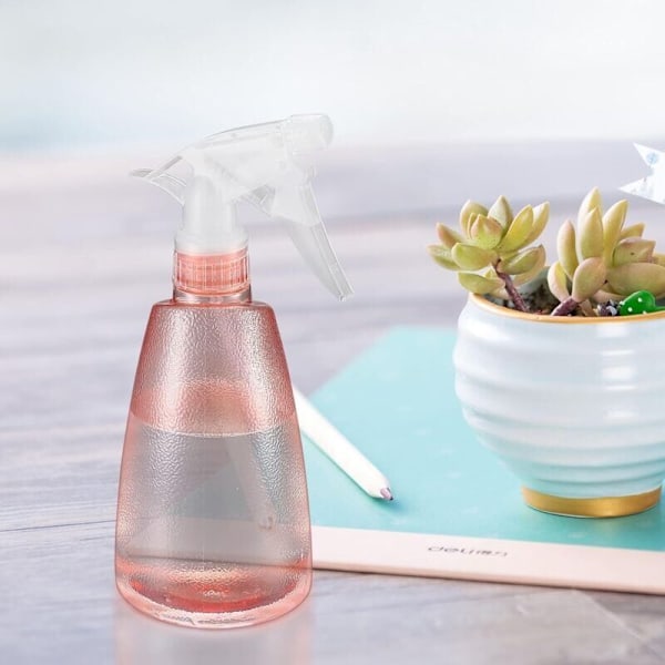 2-pak 500 ml Sprayflasker - Plastik - Mister Sprayer - Til rengøring i hjemmet, have, frisør, planter, blomster - Pink/Grøn