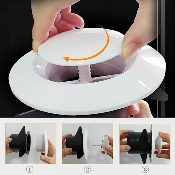 Utsug och luftinsläpp munstycke Ø100, SL.GT 3 Articulated claws - Justerbart runt ventilationsgaller i plast - Fläktventilation
