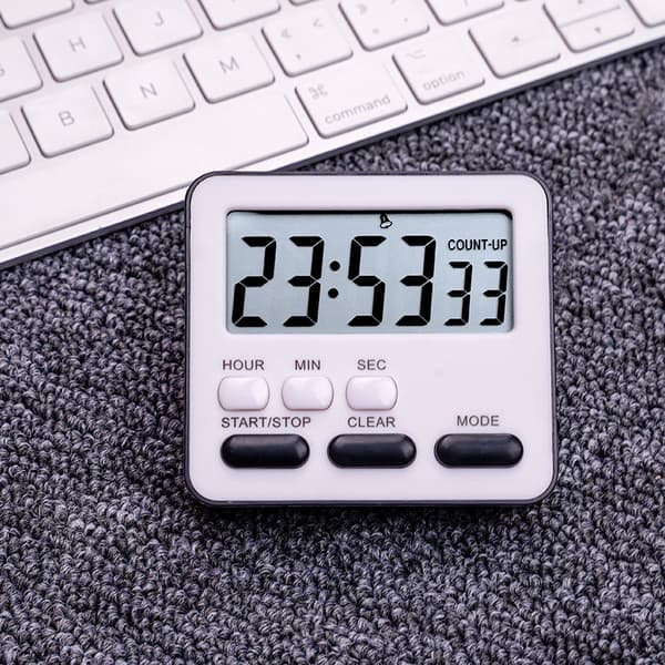 Digital Kjøkken Timer Nedtelling/Opptelling Alarm Klokke