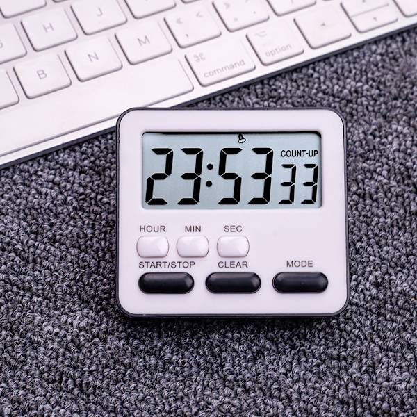 Digital køkken timer nedtælling/optælling alarmur