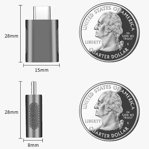 USB 3.1 til USB C-adapter, højhastighedsoverførsel, USB C-han til US