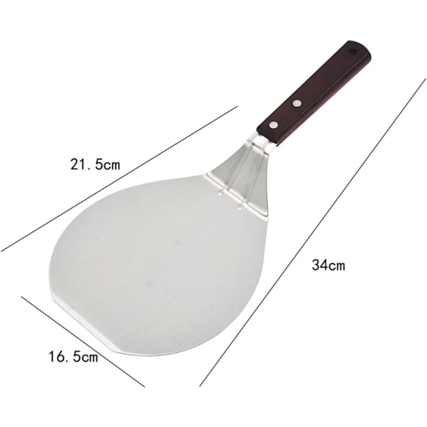 6-tums pizzaspade i metall, pizzavändare, pizzaugnstillbehör för hemgjord pizza