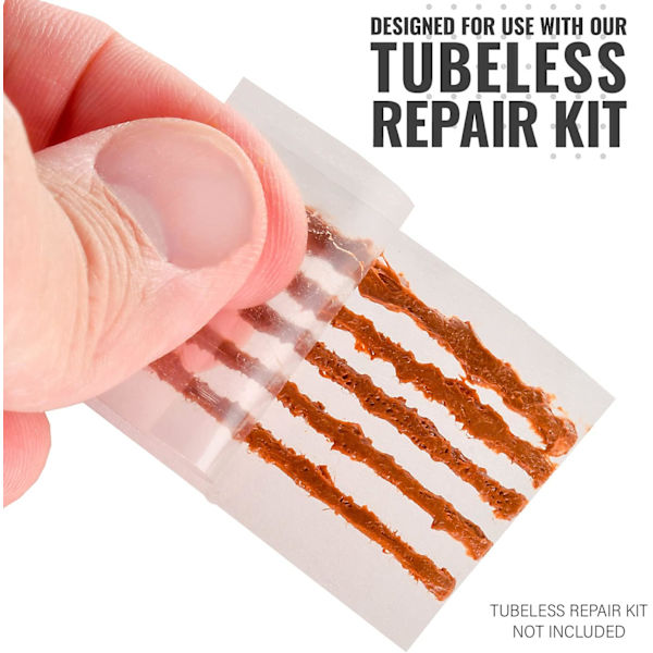 BIKE TOOL Tubeless däckreparationssats påfyllningar för cykeldäck, 20 rep-pluggar - 2 alternativ - svarta eller baconpluggar för landsvägs- och mountainbikes