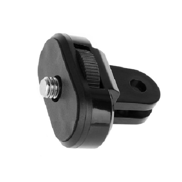 Tripod Adapter för 2 st Aluminium 1/4” Kamerafäste Adapter, Svart Vridbar Tripodgänga Adapter med Skiftnyckel Kompatibel med GoPro, Sony Xiaomi Xi
