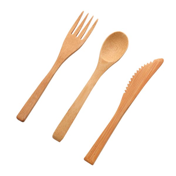 3 stk. treskjeer i tre til stekepanner med non-stick belegg
