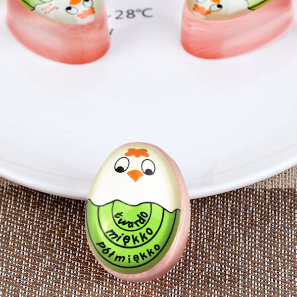 2 stk. eggkokingstimer, eggtimer, harpiks eggtimer, for matlaging (to farger)
