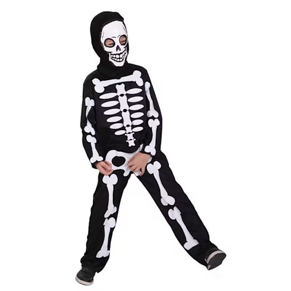 1 setti Halloween-lasten valaistuvat vaatteet spoof-kallo onesie-juhla-asu