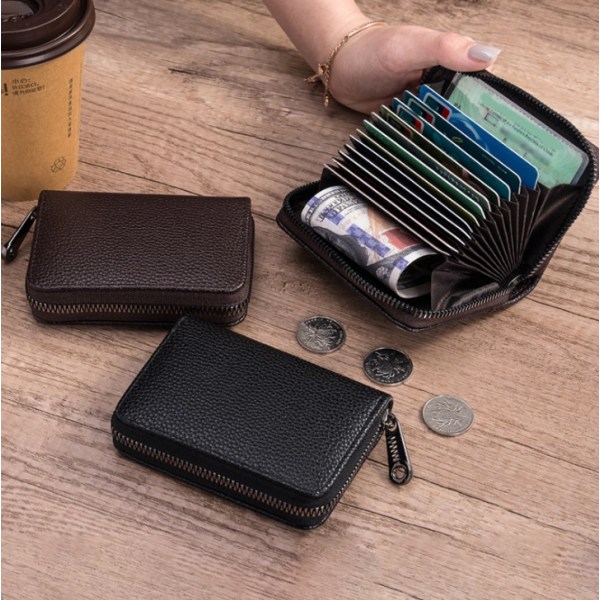 Mraoon 1 Coin Purse, Protective Card Sleeve, Zipper Pouch, Multiple Card Slots