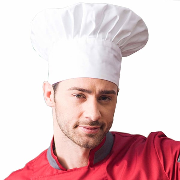 Chef hat polycotton hat työntekijä ravintola sieni korkea hattu