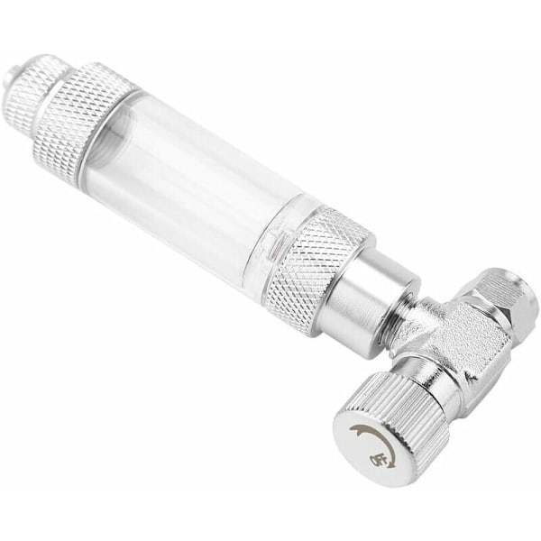 Akvarium Tank Nåleventil for Akvariumsystem Co2 Regulator (Dobbelthode Finjusteringsventil + Tilbakeslagsbobleteller, 4)