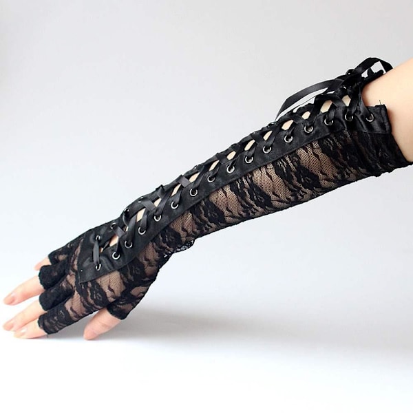 Träningshandskar Damhandskar Mesh-handskar Armöverdrag Spetsbandage Halvfingerhandskar Satin
