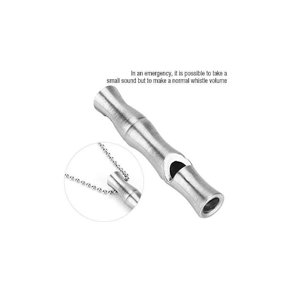 Utomhus överlevnads visselpipa den starkaste nödsignalen Säkerhetsvisselpipa i portabel aluminiumlegering för träning av vandring och camping