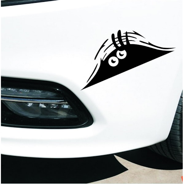 2 stk. Ydre Bilstickere til Bil, Personlige Bilstickere, Kiggende Monster Design Stickere, Spansk Flag Stickerpakke 6 Enheder af Stickere