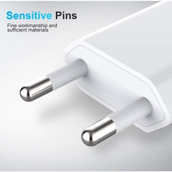 IPhone-laddare, USB-strömladdare, 2-pack USB Universella USB Väggadaptrar och Iphone 7 8 Plus 11 MINI PRO MAX XS IPT