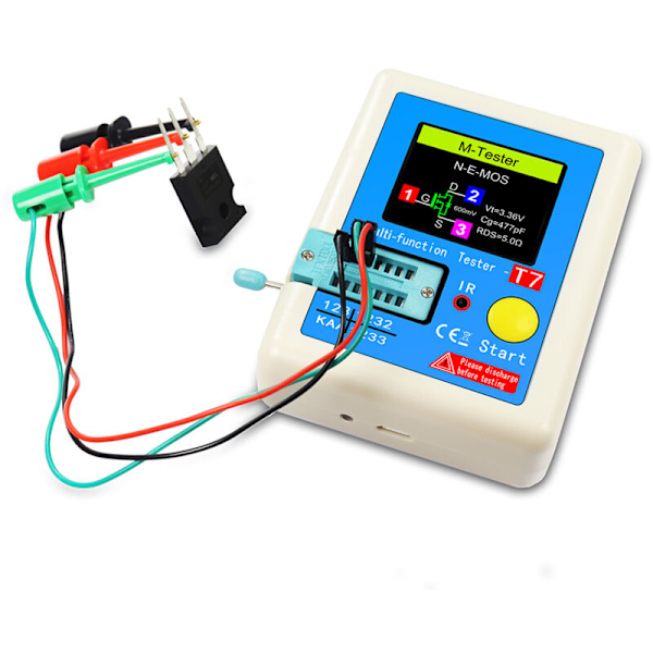 LCR-T7 Ny Transistor TFT Diod TRIOD TESTOR CAPACImeter LCR Multifunktions Multimeter