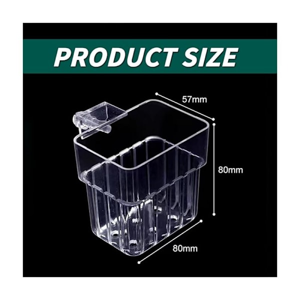 Akvarieplanteholder, potte for akvarieplanter, gjennomsiktige akrylkopper kurv for vannplanter oppheng for planter, dekorasjon for akvarium, 2
