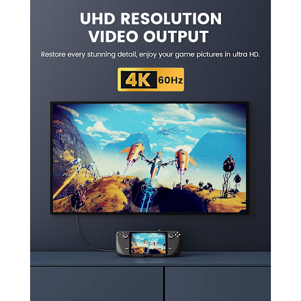 180 graders vinkel USB C-adapter 2-pak, U-formet USB-C til USB-C-konverter-stik med PD 100W hurtigopladning 4K-video, USB C-vinklet forlængeradapter