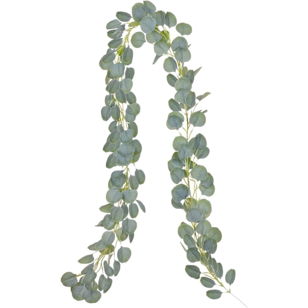 Konstgjord eukalyptusgirlang Eukalyptusblad, handgjord eukalyptusranka, grön bladgirlang, bröllopsväggdekor
