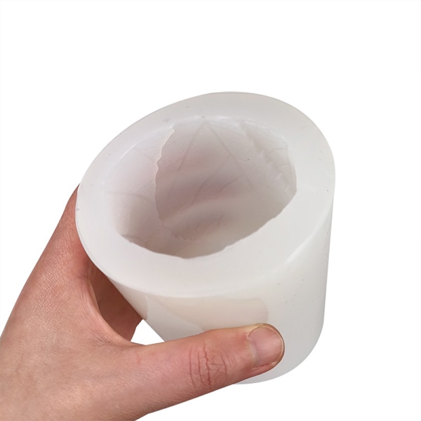 Silikone stearinlysform 3D stearinlysforme Cylindrisk form Silikone stearinlysform Blade Håndlavede stearinlysforme til duftlys Sæber Gelé
