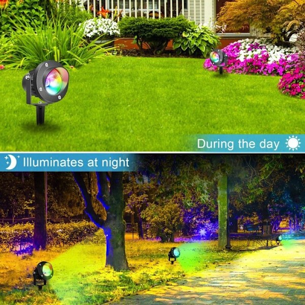 Utomhus Laser Trädgård Gräsmatta Landskap Ljus Projektor Jul Party Snöflinga Flerfärgad Utomhuslampa