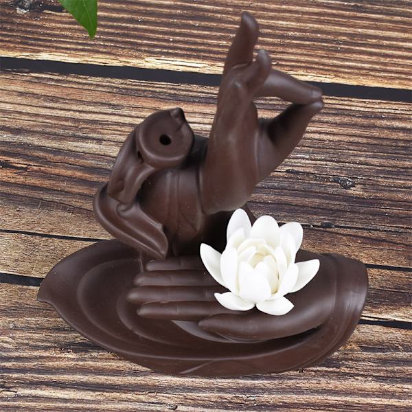 Keraamiset käsityöt kodinsisustus violetti hiekka Foshan lotus Zen sydän käänteinen virtaus suitsukepoltin