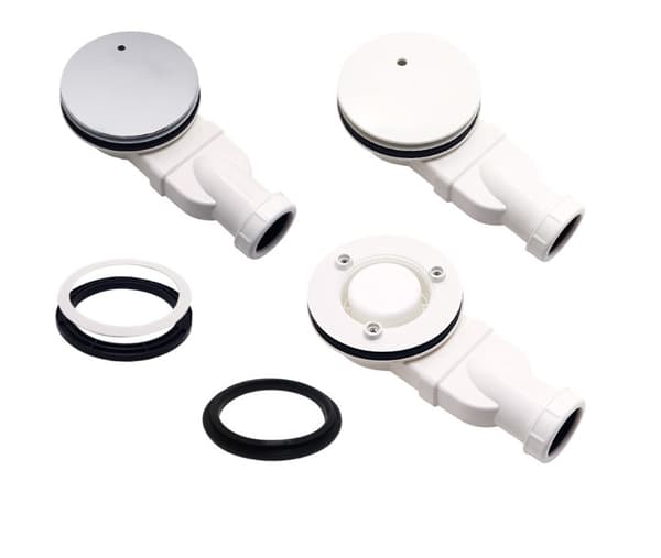 Kupling for mottakerdiameter 55 med SAS-lokk, forkrommet lokk