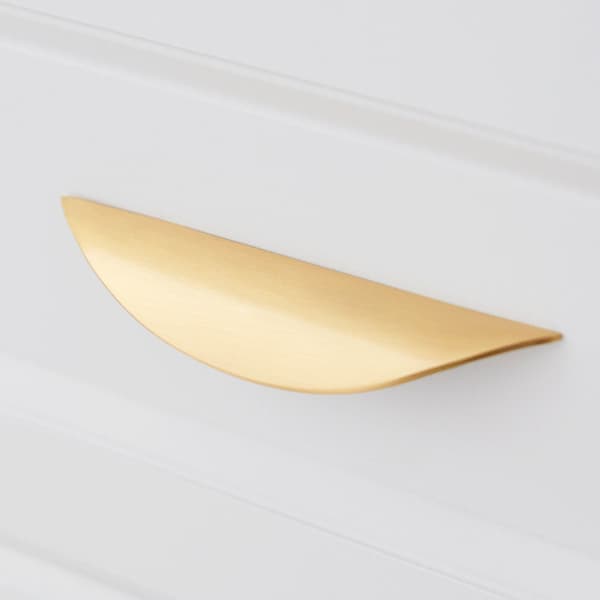 Møbelknotter og håndtak, 2 stk. gullmøbelhåndtak - Møbelhåndtak gull sinklegering håndtak hulldiameter 32mm