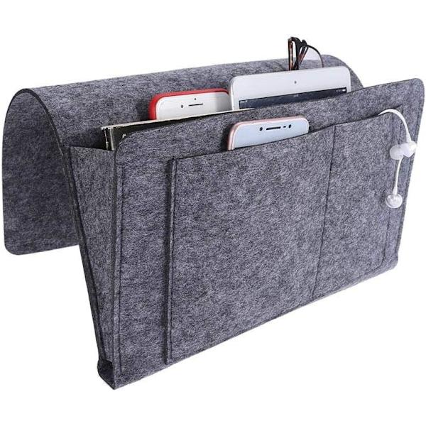 Soffa Stolsorganisatör, Armstol/Soffa Armstöd Förvaringsväska med 4 Fack Soffa Förvaringsficka för Telefon, Bok, Tidningar, Fjärrkontroll, etc.